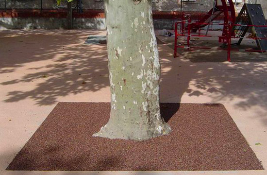 Tours d'arbre en granulat de marbre 01